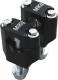 Image 1: MIKA METALS BAR CLAMPS RUBBER MOUNTED 7/8" BLK